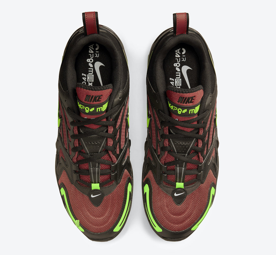 2021 Nike Air VaprMax EVO Black Red Green Shoes